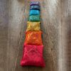 7 Chakra Stone Pillow Set with Symbols, Crystal Healing Tools, Crystal Cushion