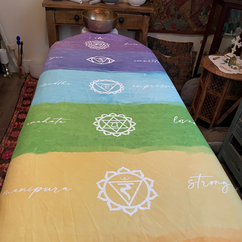Chakra Massage Table Cover, Duvet Cover