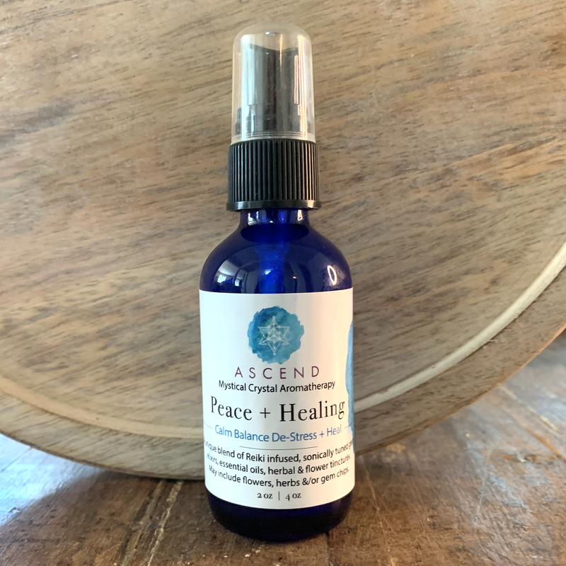 Peace + Healing Gem Elixir Aromatherapy Spray