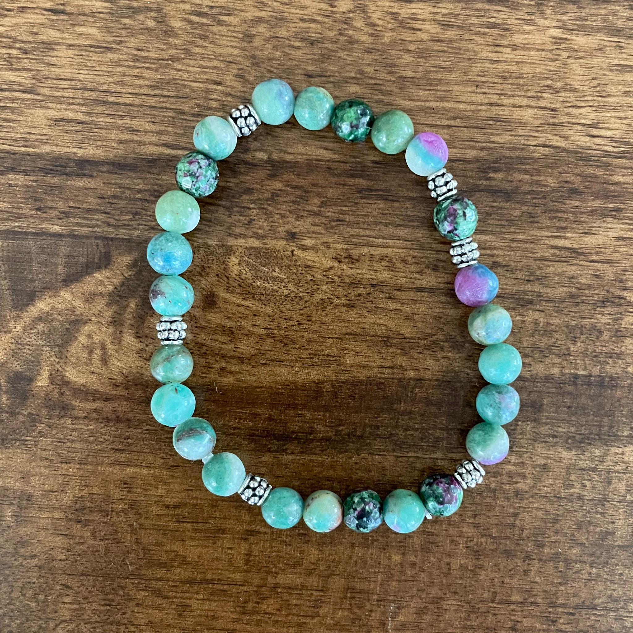Ruby sales fuchsite bracelet