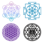 Large Sacred Geometry Decals Sacred Geometry Decal Sets